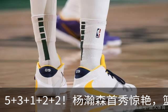 5+3+1+2+2！杨瀚森首秀惊艳，篮下轻巧吃饼，命中三分后全队起立